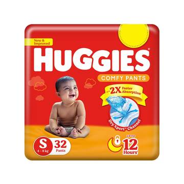 Huggies Dry Diaper (Pants, S, 4-8 kg)